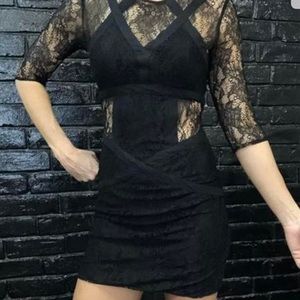 Copy - New All Saints Spitalfields Neely Black Lace Dress